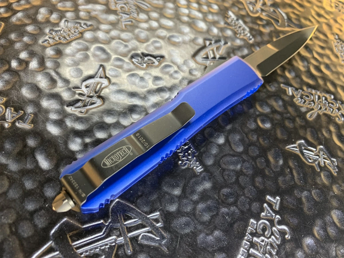 Microtech Ultratech Bayonet DLC Standard Blue 4 Microtech Ultratech Bayonet DLC Standard Blue - Image 2
