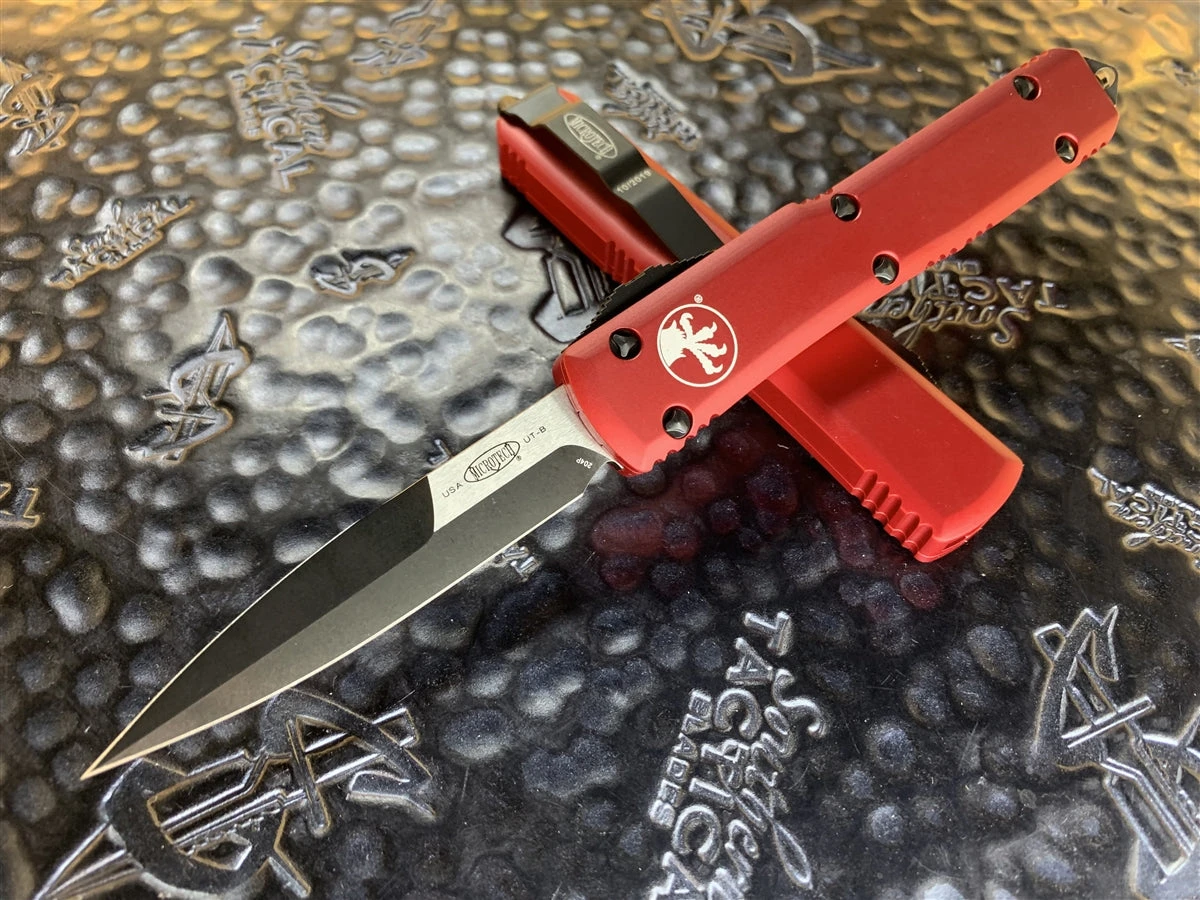 Microtech Ultratech Bayonet DLC Standard Red 3 Microtech Ultratech Bayonet DLC Standard Red