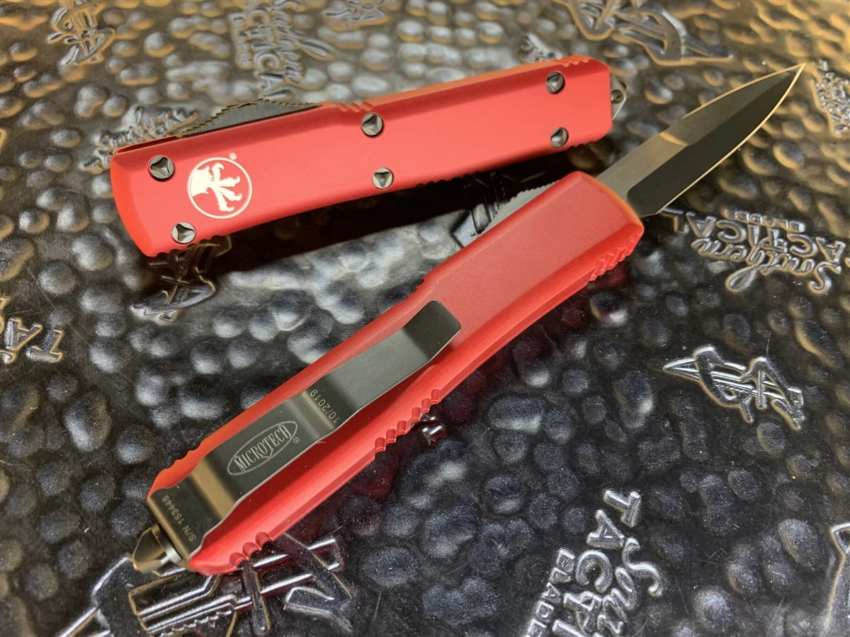 Microtech Ultratech Bayonet DLC Standard Red 4 Microtech Ultratech Bayonet DLC Standard Red - Image 2