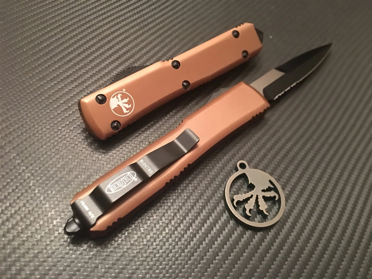 Microtech Ultratech Bayonet Part Serrated Tan 4 Microtech Ultratech Bayonet Part Serrated Tan - Image 2