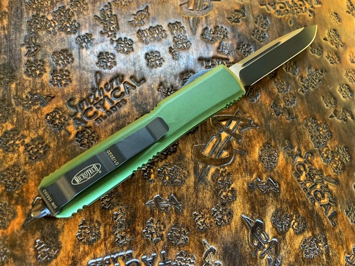 Microtech Ultratech Single Edge Standard OD Green 4 Microtech Ultratech Single Edge Standard OD Green - Image 2