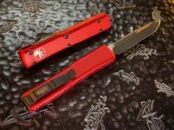 Microtech Ultratech OTF Automatic Knife Single Edge Standard Red 5 Microtech Ultratech OTF Automatic Knife Single Edge Standard Red -Southern Blades MT121 1RD 3