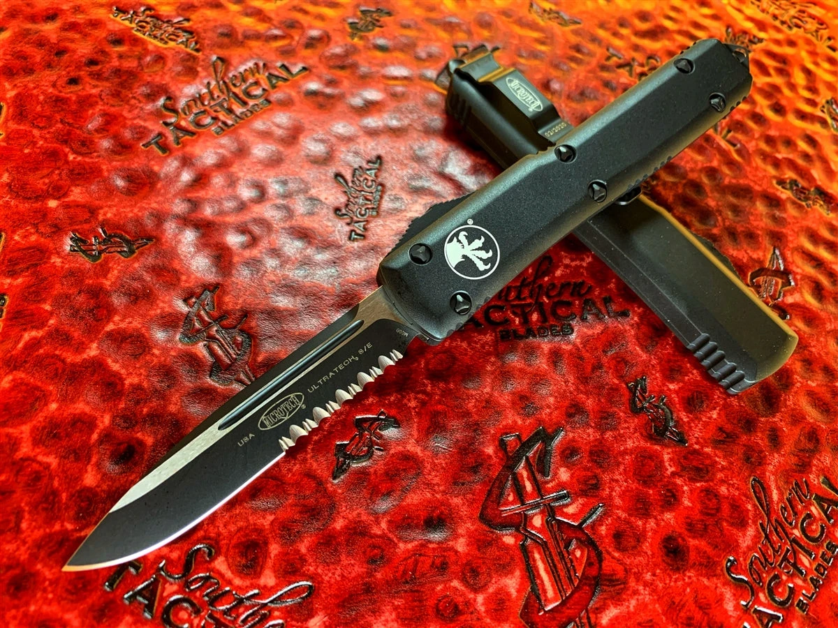 Microtech Ultratech Single Edge Part Serrated Tactical 3 Microtech Ultratech Single Edge Part Serrated Tactical