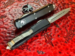 Microtech Ultratech OTF Automatic Knife Double Edge Full Serrated Apocalyptic 5 Microtech Ultratech OTF Automatic Knife Double Edge Full Serrated Apocalyptic -Southern Blades MT122 12AP 3