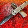 Microtech Ultratech OTF Automatic Knife Double Edge Titanium Grey Standard 2 Microtech Ultratech OTF Automatic Knife Double Edge Titanium Grey Standard -Southern Blades MT122 1TG 2