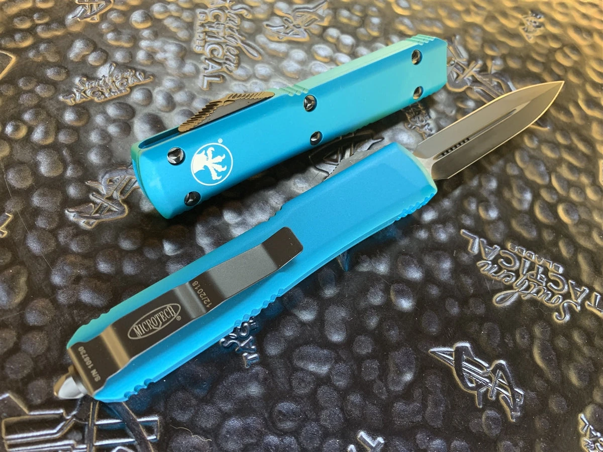 Microtech Ultratech Double Edge Turquoise Standard 4 Microtech Ultratech Double Edge Turquoise Standard - Image 2