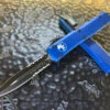 Microtech Ultratech Double Edge Blue Part Serrated -Southern Blades MT122 2BL 2