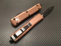 Microtech Ultratech Double Edge Part Serrated Tan 5 Microtech Ultratech Double Edge Part Serrated Tan -Southern Blades MT122 2TA 3