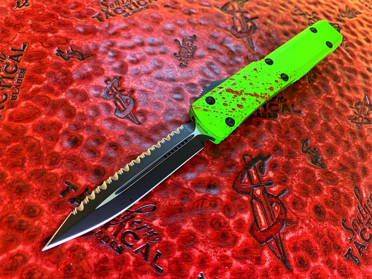 Microtech Ultratech Double Edge Full Serrated Zombie 3 Microtech Ultratech Double Edge Full Serrated Zombie