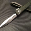 Microtech Ultratech Double Edge OD Green Satin P/serrated