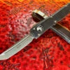 Microtech Ultratech OTF Automatic Knife Tanto Edge Apocalyptic Distressed Black Standard -Southern Blades MT123 10DBK 2