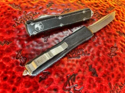 Microtech Ultratech OTF Automatic Knife Tanto Edge Apocalyptic Distressed Black Standard 5 Microtech Ultratech OTF Automatic Knife Tanto Edge Apocalyptic Distressed Black Standard -Southern Blades MT123 10DBK 3