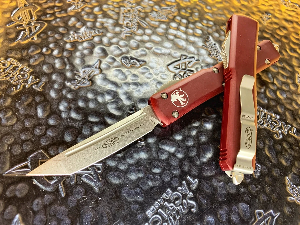 Microtech Ultratech Tanto Stonewashed Standard Merlot 3 Microtech Ultratech Tanto Stonewashed Standard Merlot