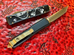 Microtech Ultratech OTF Automatic Knife Tanto Bronzed Apocalyptic Death Card Standard 5 Microtech Ultratech OTF Automatic Knife Tanto Bronzed Apocalyptic Death Card Standard -Southern Blades MT123 13DC 3