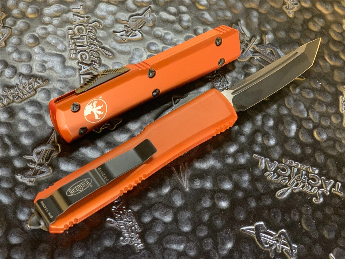 Microtech Ultratech Tanto Standard Orange 4 Microtech Ultratech Tanto Standard Orange - Image 2