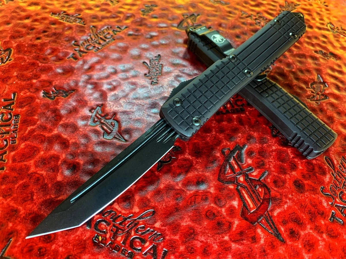 Microtech Ultratech Delta Tanto, DLC Fluted Blade, DLC Parts W/ Nickel Boron Internals. Ported Chassis 4 Microtech Ultratech Delta Tanto, DLC Fluted Blade, DLC Parts W/ Nickel Boron Internals. Ported Chassis - Image 2