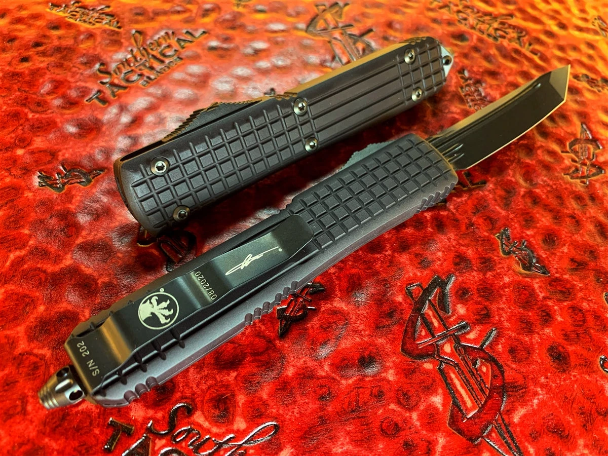 Microtech Ultratech Delta Tanto, DLC Fluted Blade, DLC Parts W/ Nickel Boron Internals. Ported Chassis 5 Microtech Ultratech Delta Tanto, DLC Fluted Blade, DLC Parts W/ Nickel Boron Internals. Ported Chassis - Image 3
