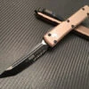 Microtech Ultratech Tanto Part Serrated Tan