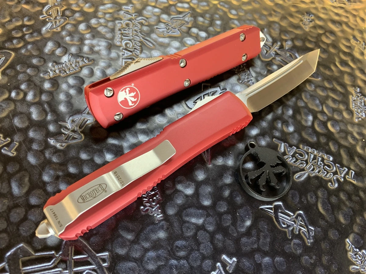 Microtech Ultratech Tanto Satin Standard Red 4 Microtech Ultratech Tanto Satin Standard Red - Image 2