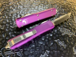 Microtech Ultratech Tanto Satin Violet Standard -Southern Blades MT123 4VI 3