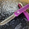 Microtech Ultratech Tanto Satin Part Serrated Violet -Southern Blades MT123 5VI 2