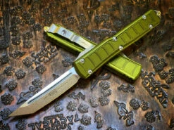 Microtech Ultratech II Stepside Tanto Edge Stonewash Standard OD Green Signature Series