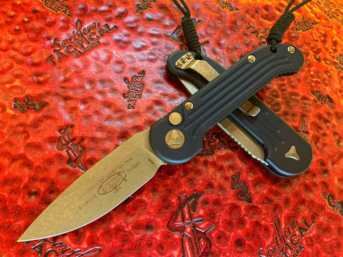 Microtech LUDT Single Edge Bronzed Apocalyptic Standard 3 Microtech LUDT Single Edge Bronzed Apocalyptic Standard