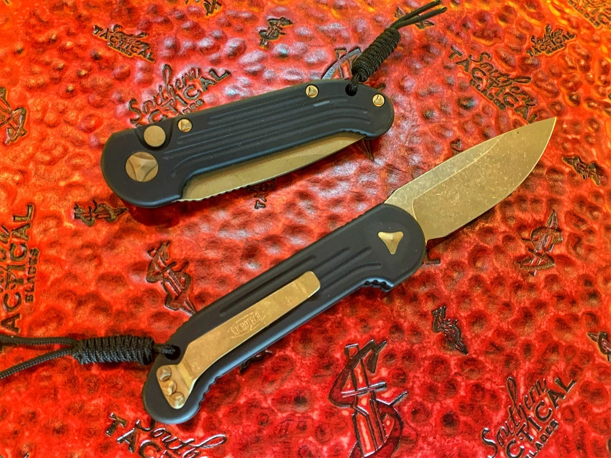 Microtech LUDT Single Edge Bronzed Apocalyptic Standard 4 Microtech LUDT Single Edge Bronzed Apocalyptic Standard - Image 2