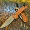 Microtech LUDT Single Edge Bronzed Apocalyptic Standard Tan -Southern Blades MT135 13APTA 2