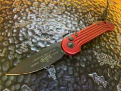 Microtech LUDT Single Edge Standard Merlot