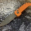 Microtech LUDT Single Edge Part Serrated Orange 2 Microtech LUDT Single Edge Part Serrated Orange -Southern Blades MT135 2OR 2