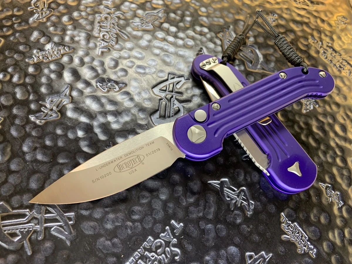 Microtech LUDT Single Edge Satin Standard Purple 3 Microtech LUDT Single Edge Satin Standard Purple