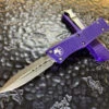 Microtech Troodon Double Edge Stonewashed Standard Purple
