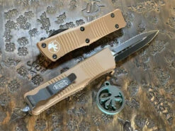 Microtech Troodon Double Edge Full Serrated Tan 5 Microtech Troodon Double Edge Full Serrated Tan -Southern Blades MT138 3TA 3