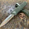 Microtech Troodon Double Edge Satin Standard OD Green