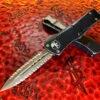 Microtech Troodon Double Edge Stonewashed Double Full Serrated Distressed Black -Southern Blades MT138 D12DBK 2