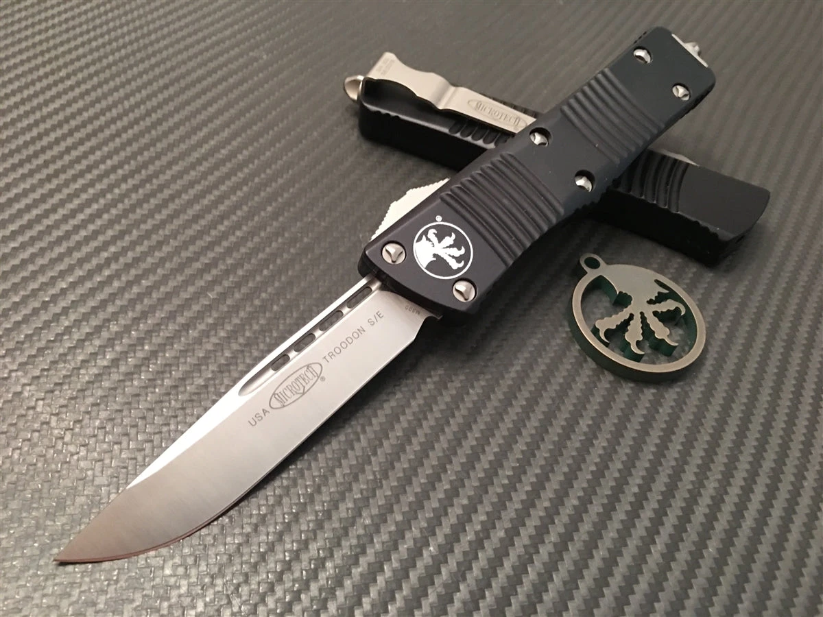 Microtech Troodon Single Edge Satin Standard 3 Microtech Troodon Single Edge Satin Standard