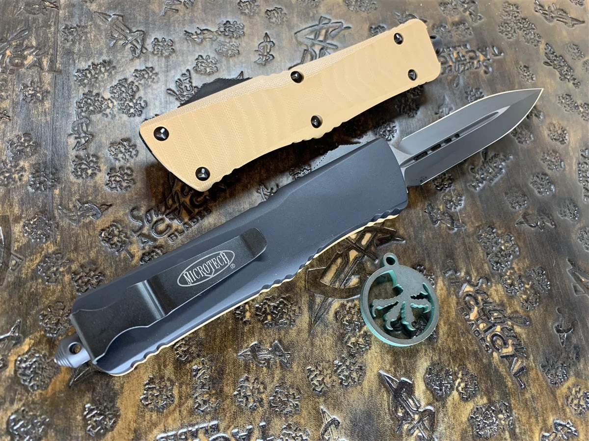 Microtech Combat Troodon Double Edge Standard G10 Tan 4 Microtech Combat Troodon Double Edge Standard G10 Tan - Image 2