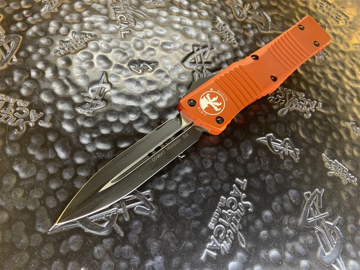 Microtech Combat Troodon Double Edge Standard Orange 3 Microtech Combat Troodon Double Edge Standard Orange