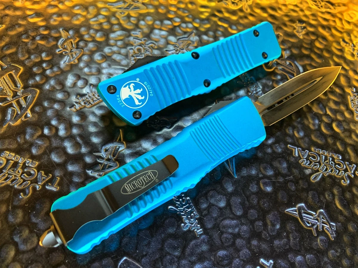 Microtech Combat Troodon Double Edge Standard Turquoise 4 Microtech Combat Troodon Double Edge Standard Turquoise - Image 2