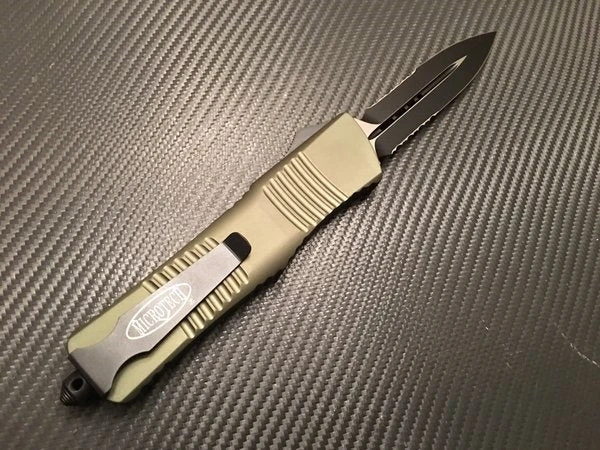 Microtech Combat Troodon Double Edge Part Serrated OD Green 4 Microtech Combat Troodon Double Edge Part Serrated OD Green - Image 2