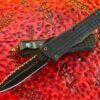 Microtech Combat Troodon Delta CT-DS Double Edge Full Serrated DLC W/ DLC Parts And Nickel Boron Internals -Southern Blades MT142 3CT DS 2