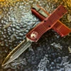 Microtech Combat Troodon Double Edge Full Serrated Merlot -Southern Blades MT142 3MR 2
