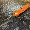 Microtech Combat Troodon Double Edge Full Serrated Orange