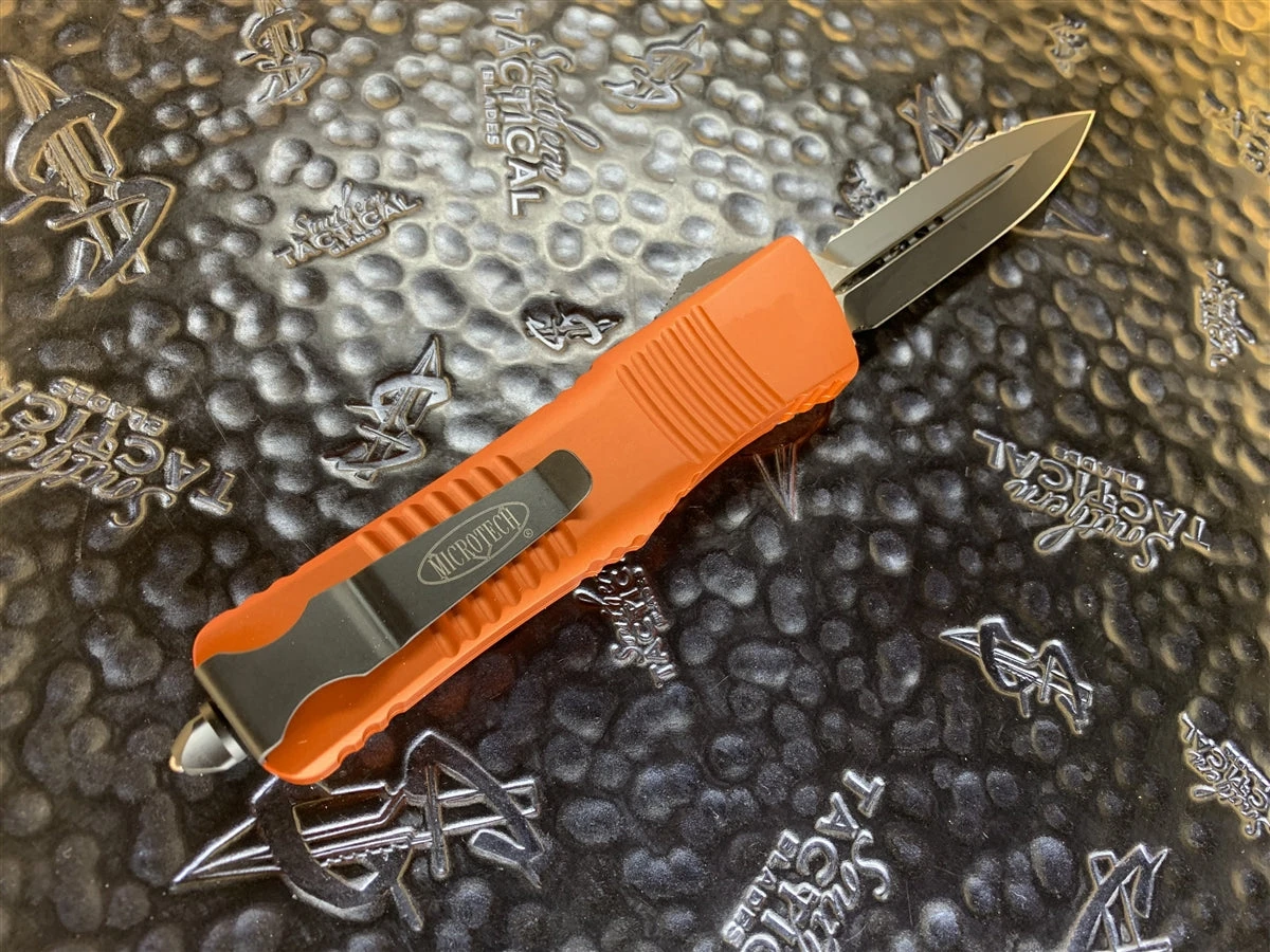 Microtech Combat Troodon Double Edge Full Serrated Orange 4 Microtech Combat Troodon Double Edge Full Serrated Orange - Image 2