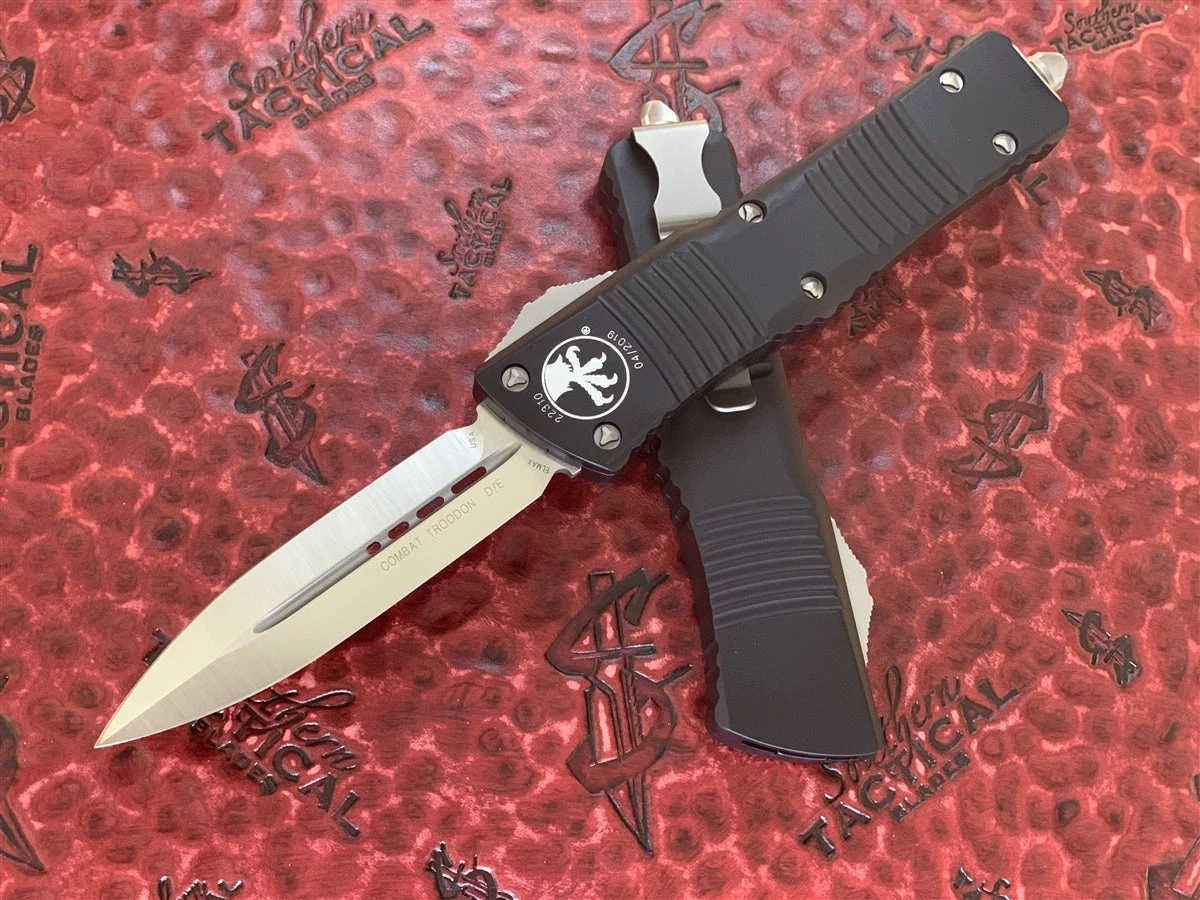 Microtech Combat Troodon Double Edge Satin Standard 3 Microtech Combat Troodon Double Edge Satin Standard