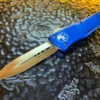 Microtech Combat Troodon Double Edge Satin Standard Blue 1 Microtech Combat Troodon Double Edge Satin Standard Blue -Southern Blades MT142 4BL 2