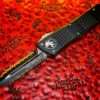 Microtech Combat Troodon OTF Automatic Knife Double Edge Double Full Serrated “USED” -Southern Blades MT142 D3 2