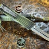 Microtech Combat Troodon Double Reverse Full Serrated Apocalyptic “Frag Off” Grenade Green