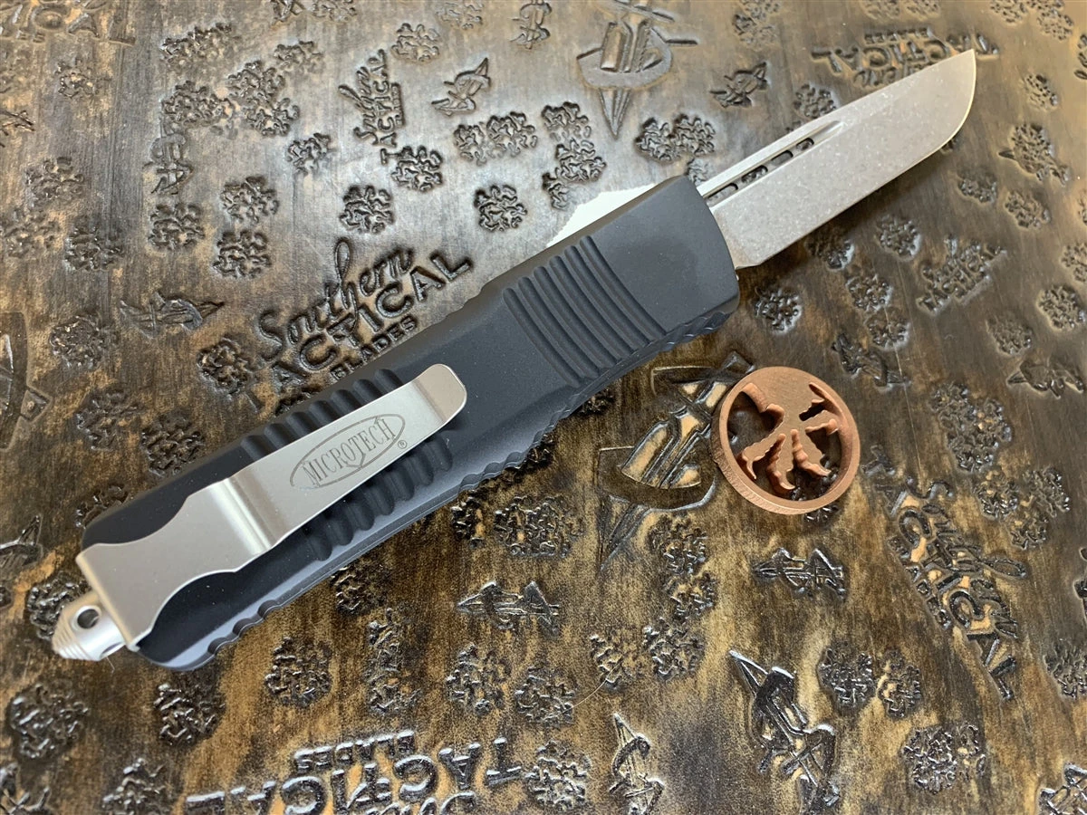 Microtech Combat Troodon Single Edge Stonewashed Standard 4 Microtech Combat Troodon Single Edge Stonewashed Standard - Image 2